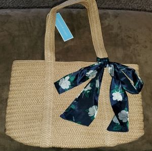 Draper James Straw Purse w bow